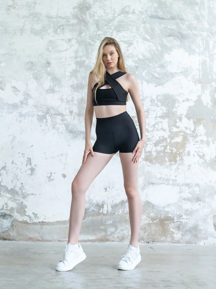 Mini šorc helanke – Eternal Black